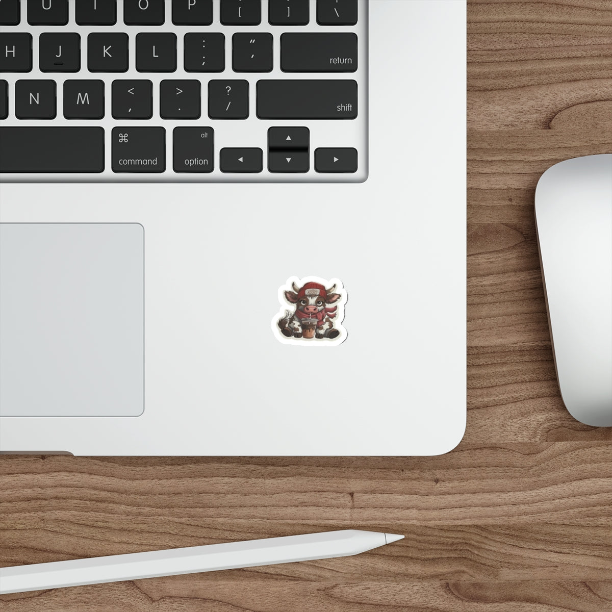 Highland Cow Coffee Addict Sticker