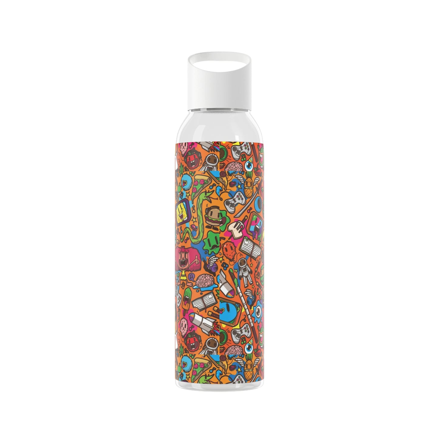 90's Retro Doodle Water Bottle