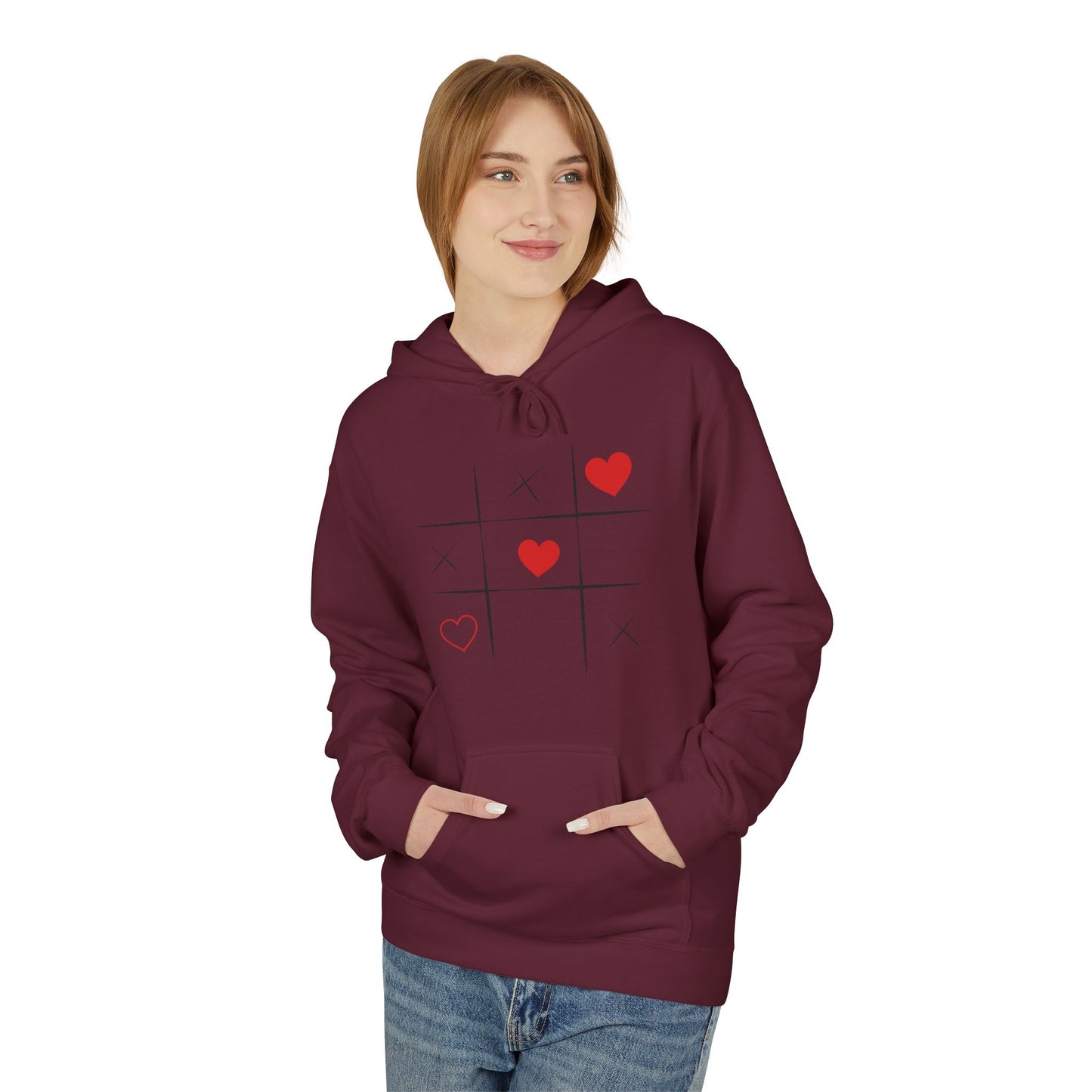 Heart and Crosses Unisex Hoodie