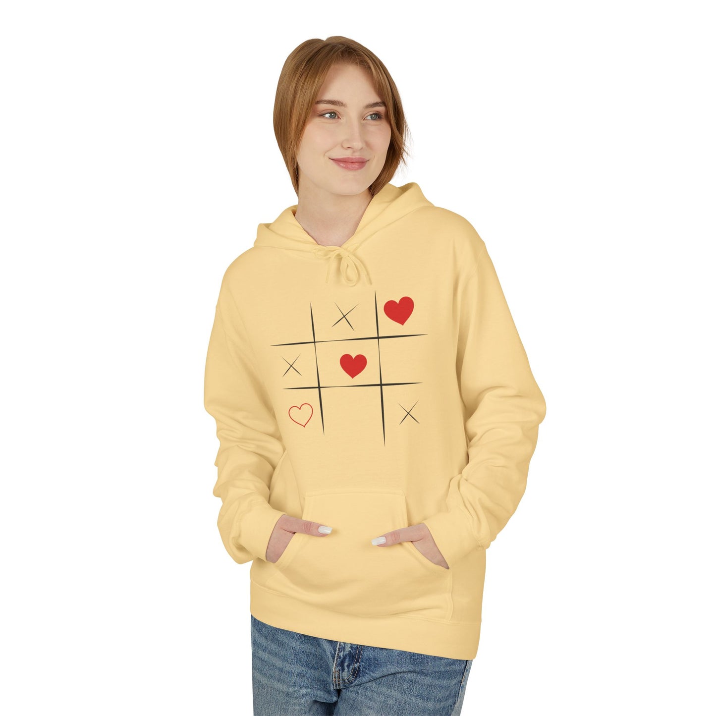 Heart and Crosses Unisex Hoodie