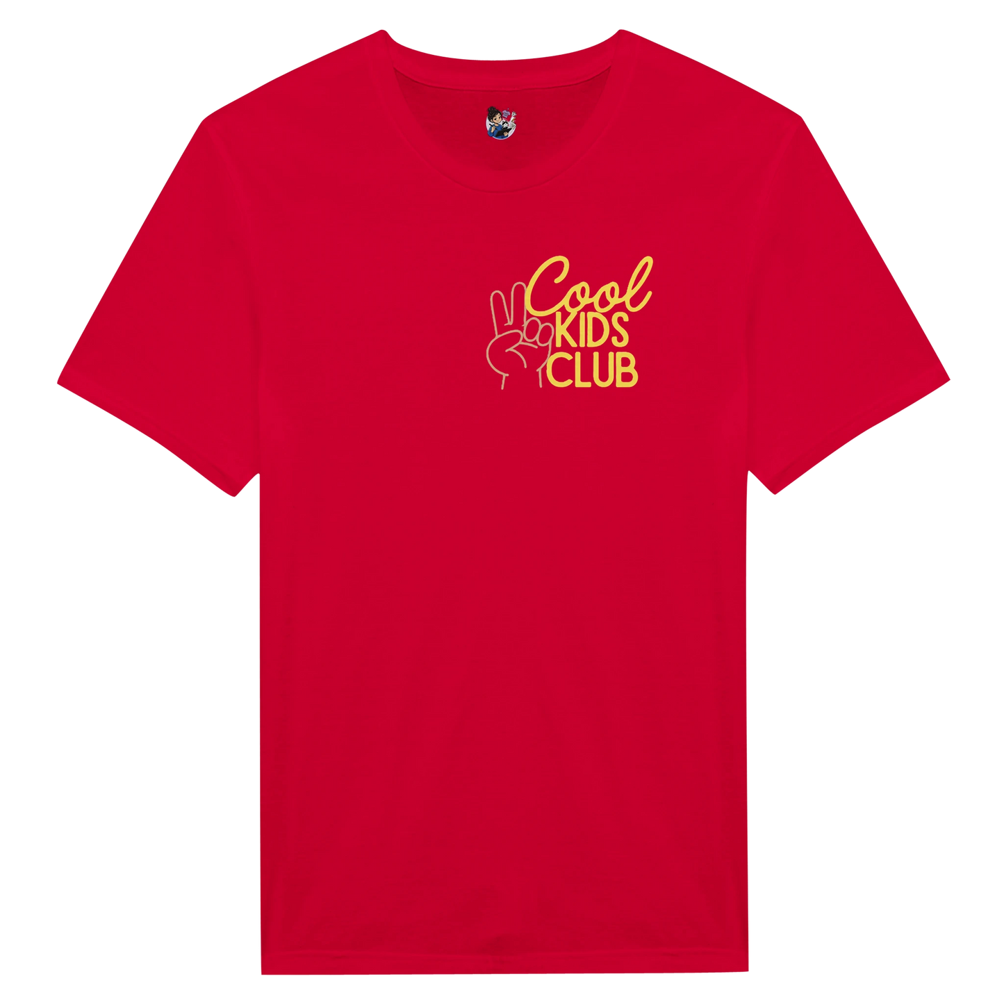 Cool Kids Club t-shirt featuring a playful corner graphic design promoting confidence, individuality, and positive self-expression.