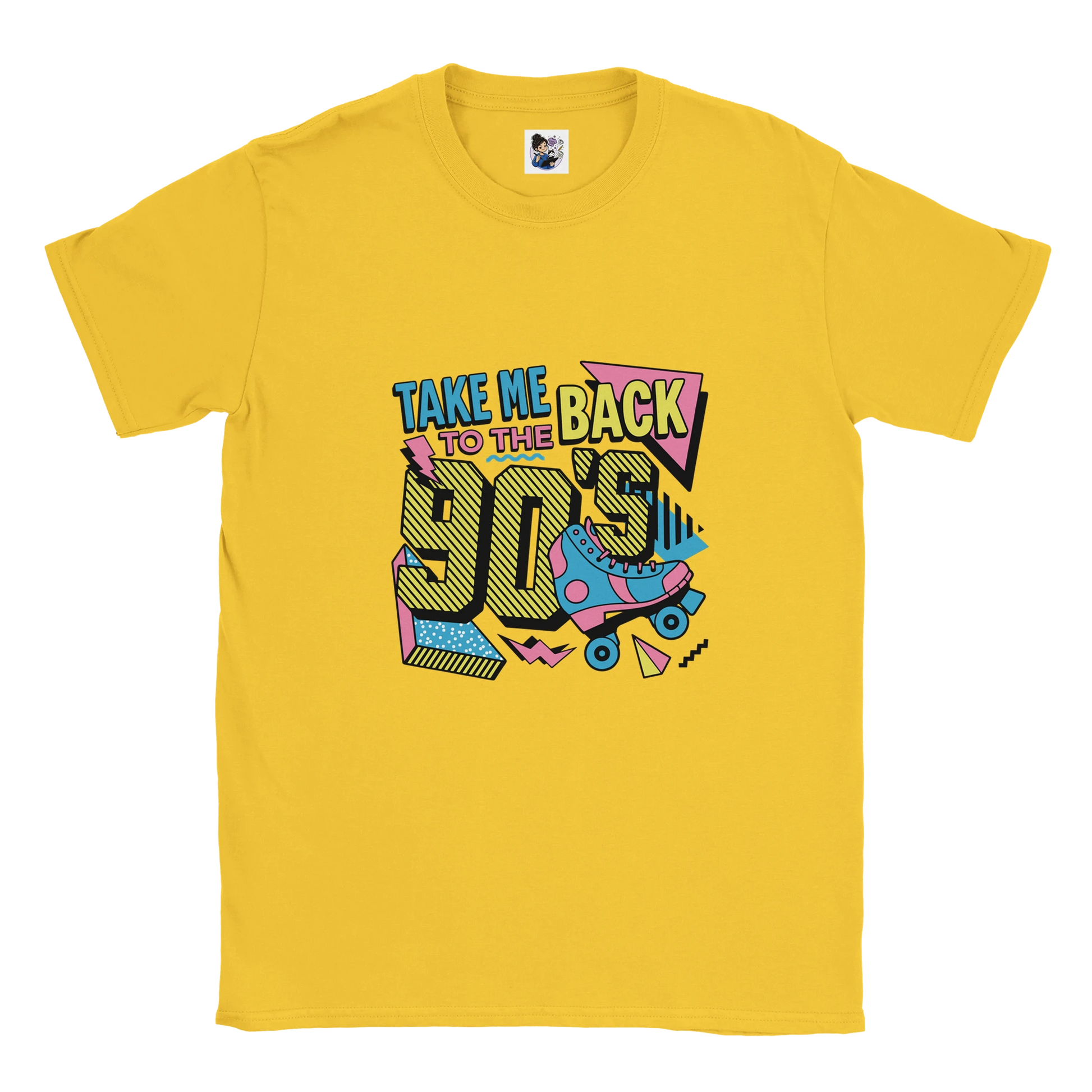 Retro graphic tee featuring a nostalgic 90s-inspired design celebrating skateboarding, music, and vintage culture.
