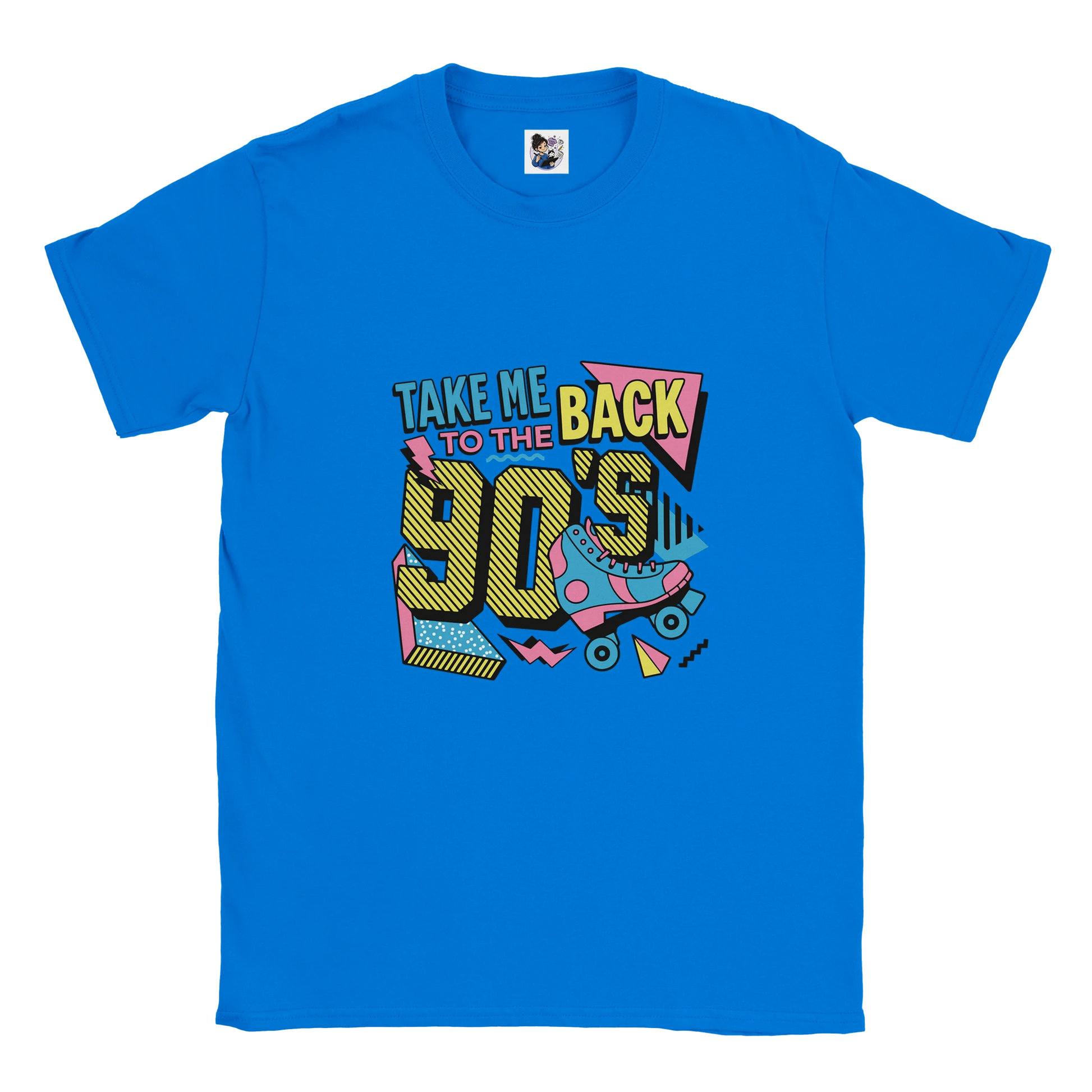 Retro graphic tee featuring a nostalgic 90s-inspired design celebrating skateboarding, music, and vintage culture.
