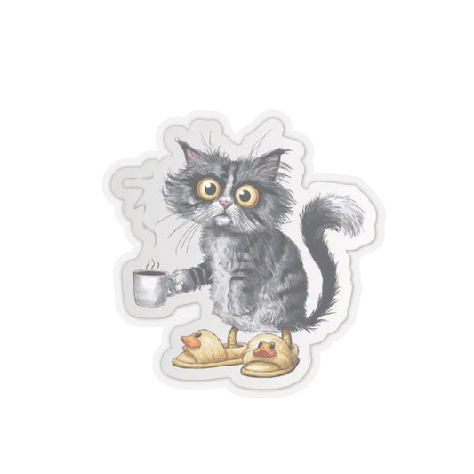 Cute Grumpy Cat Vinyl Sticker