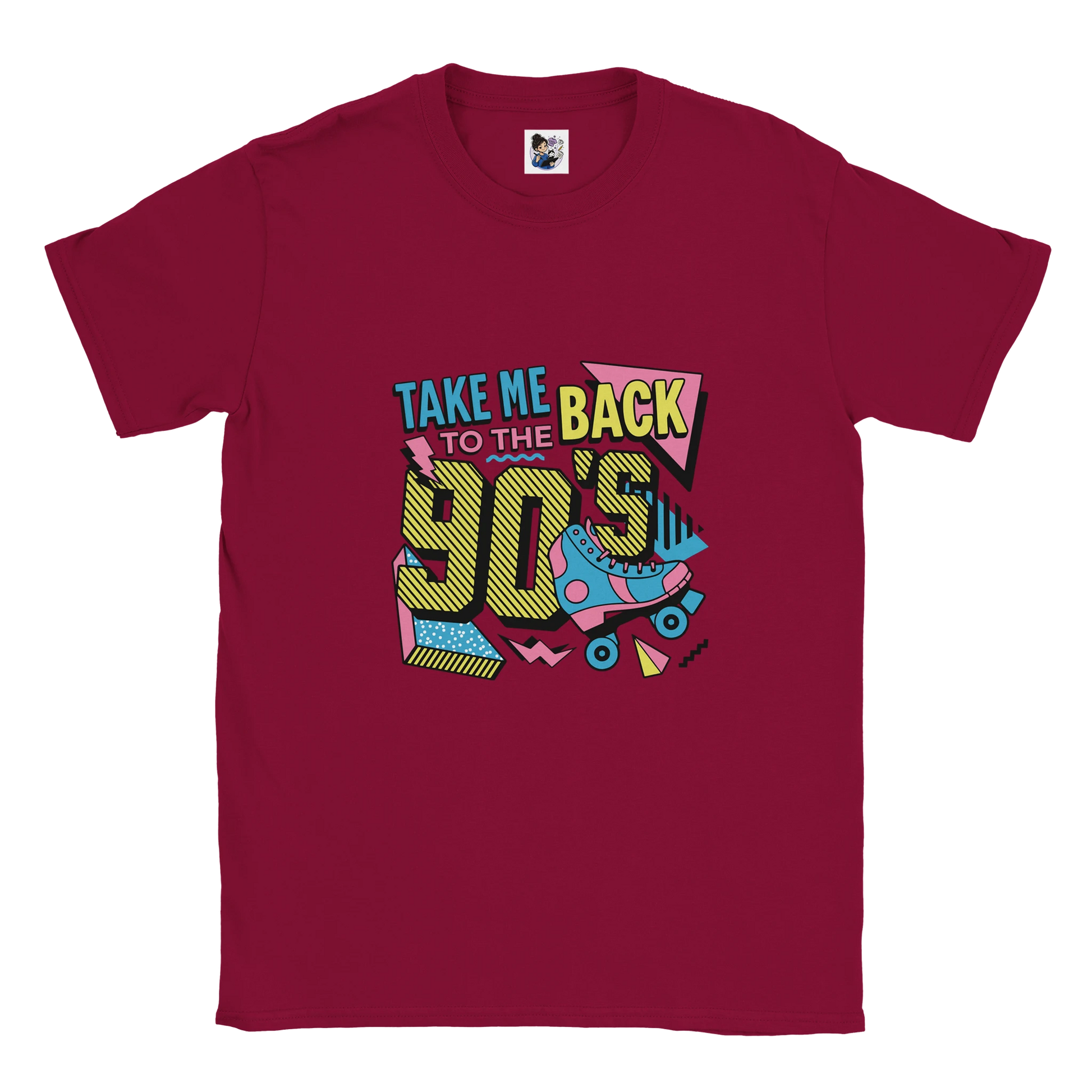 Retro graphic tee featuring a nostalgic 90s-inspired design celebrating skateboarding, music, and vintage culture.