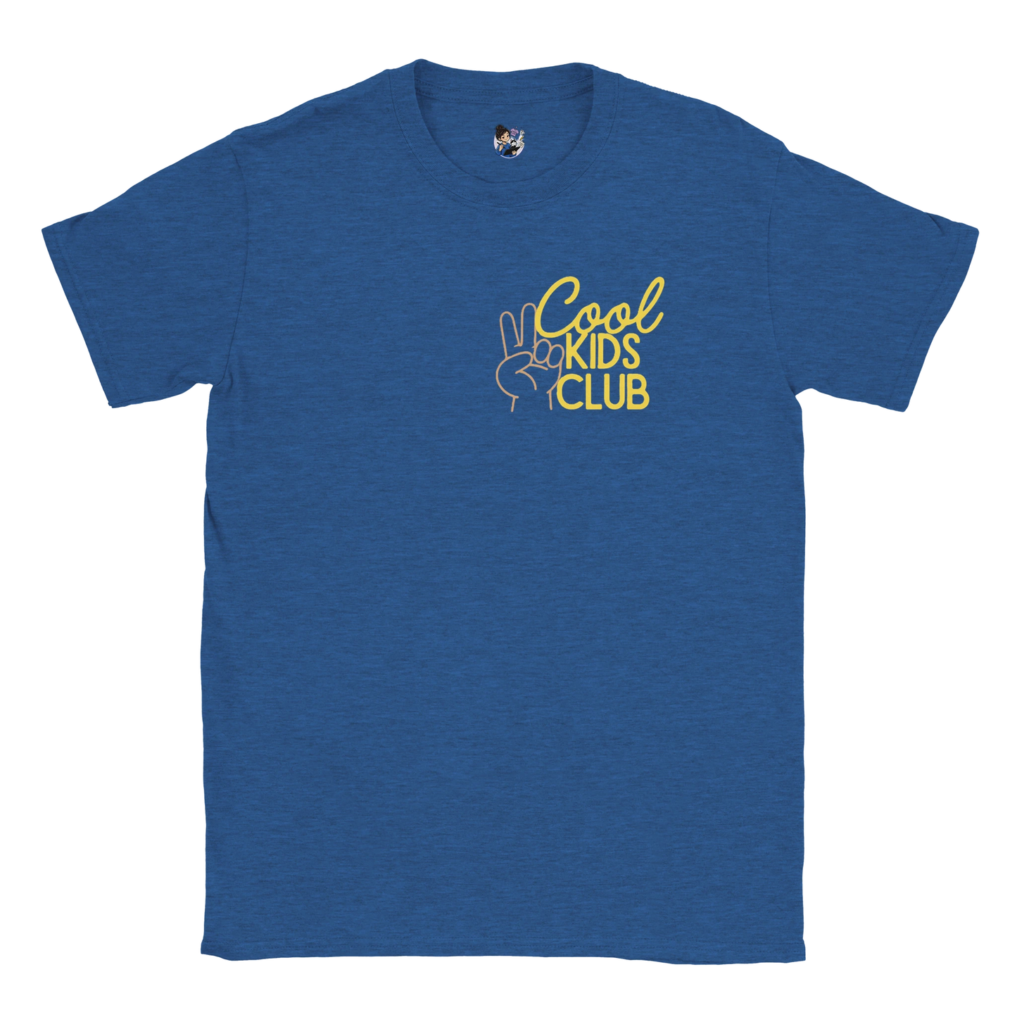Cool Kids Club t-shirt featuring a playful corner graphic design promoting confidence, individuality, and positive self-expression.